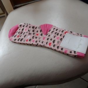 Vera Bradley foxy socks Blush Half Moons